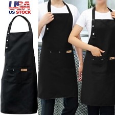Women Men Waterproof Kitchen Bib Aprons Dress Chef BBQ Cooking Baking Restaurant Mutfak Önlüğü price