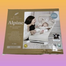 Baby Delight Alpine Organic Deluxe Portable Bouncer - Beige Linen Stripe #DB2873 Ana Kucağı price