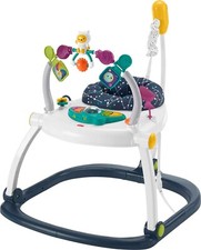 Fisher-Price Baby Bouncer Activity Center Jumperoo SpaceSaver with Lights Sound Ana Kucağı price