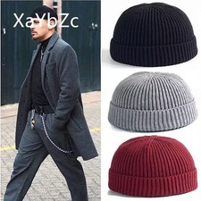 Mini Short Fisherman Beanie Hat Ribbed Docker Winter Warm Knitted Skull Cap cuff Bere & Kep (Outdoor) price