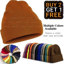 Beanie Hat Cap Plain Knit Ski Skully Cuff Winter Warm Slouchy Men Women Solid CF Bere & Kep (Outdoor) price