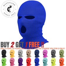 Winter Ski Mask 3 Hole Knitted Skull Balaclava Beanie Hat Men Outdoor Sports Cap Bere & Kep (Outdoor) price