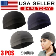 3PCS Liner Quick-dry Hat Skull Cap Beanie Helmet Cycling Breathable Running Hat Bere & Kep (Outdoor) price