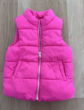Old Navy Frost Free Girls Pink Puffer Vest Fleece Lined Full Zip Pockets 5T Bebek Yeleği price