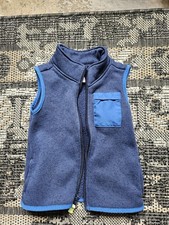 Vest For 24 MO Toddler Blue  Zip Up Collar Short Sleeve Bebek Yeleği price