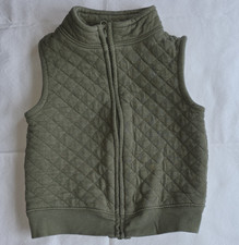 Carter's Unisex Baby Quilted Cotton Vest Green Full Zip 12 Months Fall/Spring Bebek Yeleği price
