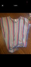 Cat & Jack Girls Colorful Striped Bathing Suit Cover Up Beach Swim Sz m GIRLS Kız Çocuk Plaj Giyimi price