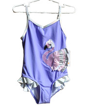 Girls Flapdoodles One Piece Flamingo Swimsuit  UPF 50+  Purple Size 6X  NWT Kız Çocuk Plaj Giyimi price