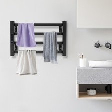 120W Towel Drying Rail, 4 Tiers Heated Towel Rail, 115V Wall-Mounted Towel Rack Havlupan price