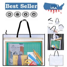 19x25 Waterproof Art Portfolio Bag with Zipper & Shoulder Strap - Lightweight Resim Çantası price