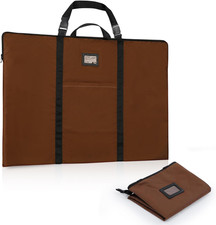 Large Size Art Portfolio Bag with Nylon Shoulder, 24 x 36 inches Light Coffee Resim Çantası price