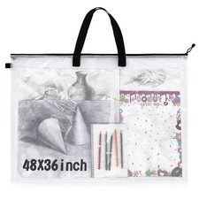 Tenceur 1 Pc 36 x 48 Inch Art Portfolio Case Large Art Portfolio Bag Folder P... Resim Çantası price