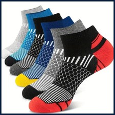 6 pairs Men's Short Sports Socks Moisture Wicking Breathable All Season Erkek Çorabı price