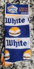 White Castle crew socks feature a blue and white striped design Erkek Çorabı price