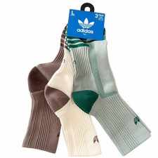 Adidas Originals Trefoil Tech High Quarter Socks 3-Pack Unisex L JJ7663 NWT Erkek Çorabı price