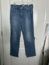 Levi's 505 Straight Jeans, Medium Wash Blue Denim, 5-Pocket, Women’s 14 Bayan Jeans / Kot Pantolon price