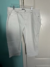 NYDJ Curves360 cropped jeans, white, women’s petite size 18P Bayan Jeans / Kot Pantolon price