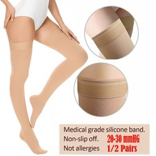 Long Socks 20-30 mmHG Over Knee Thigh High Stockings Hosiery Tights Pantyhose US Diz Altı Çorap / Pantolon Çorabı price