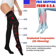 Long Socks 20-30 mmHG Over Knee Thigh High Stockings Hosiery Tights Pantyhose US Diz Altı Çorap / Pantolon Çorabı price