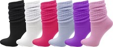 6 Pairs Slouch Socks for Women, Soft Extra Long Scrunch Knee High Socks Diz Altı Çorap / Pantolon Çorabı price