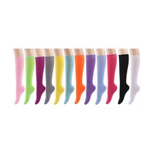 Knee High Socks Women lady Girl Uniform School 12 Pairs Size 9-11 Wholesale Lot Diz Altı Çorap / Pantolon Çorabı price