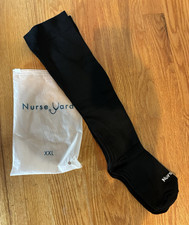 Nurse Yard Women’s Black Compression Knee High Socks, Nylon Solid Opaque XXL Diz Altı Çorap / Pantolon Çorabı price