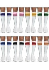 3 Pair Jefferies Socks Womens Stripe Knee High Tall Vintage Tube Knee High Socks Diz Altı Çorap / Pantolon Çorabı price