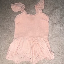 Japna Eyelet Peplum Smocked Camisole Top Women's XS Cotton Tesettür Tunik price