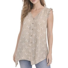 Matilda Jane Women's Sleeveless Butterfly Print Top Blouse Small Tesettür Tunik price