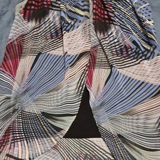 Women  Control Top Small Renee Greenstein Blue Red Grey  Geometric Print QVC Tesettür Tunik price