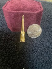 Vintage Gold Tone Tie Clip - 1 1/2" Kravat İğnesi price