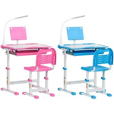 Qaba Functional Kids Desk and Chair Set Height Adjustable School Study Table Çocuk Çalışma Masası price