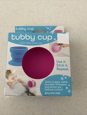 Tubby Cup for Bath Time Suction Cup Base Collapsible 8oz BPA PVC Free Rinse Cup Bebek Yıkama Kabı-Maşrapa price