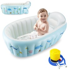 Baby Inflatable Bathtub, Portable Travel Baby Infant Bath Tub Toddler Bathtub Bebek Yıkama Kabı-Maşrapa price