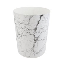 Bathroom Trash Can, 5 Gallon Small Plastic Garbage Bin with No Lid, White Marble Trash Bins price