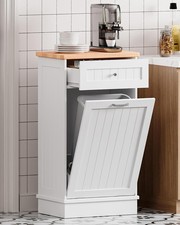 10 Gallon Tilt Out Trash Cabinet with Big Storage Drawer Trash Bins price