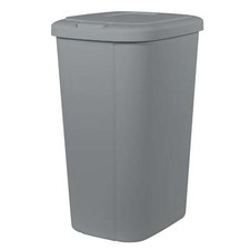 new，13.3 Gallon Trash Can, Plastic Touch Top Kitchen Trash Can, Grey Trash Bins price