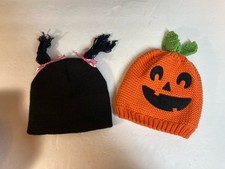 Carter’s Pumpkin Hat 3-9 M, Wonder Nation Black with Pigtails- One Size Bebek Beresi price