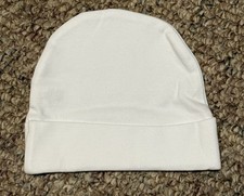 Baby Beanie 0-6 Months White Unisex Brand New 100% Cotton Bebek Beresi price