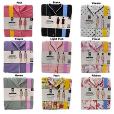 Member's Mark Women's 2-Piece Short Sleeve Notch Collar & Shorts Pajama Set Kadın Pijama price