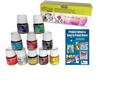 Glass Paint Dishwasher Safe Pebeo Vitrea 160, 10 Pack Permanent, Bakable: 45 ml Cam Boyası price