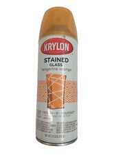 Krylon Stained Glass Aerosol Paint, 11.5 Ounces, Tangerine Orange Cam Boyası price