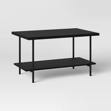 Wood and Metal Dorm Coffee Table Black - Room Essentials Orta Sehpa price