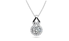 18k White Gold Plated Love Knot Crystal Necklace Made With Swarovski Elements Swarovski Kolye price