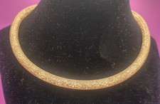 Swarovski Gold Tone Crystal Stardust Choker Necklace 16” Swarovski Kolye price