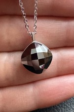 Genuine Swarovski Kolye Lea Pendant Necklace, Rhodium Plated, Black Swarovski Kolye price