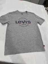 Levi's Boys 10/12 Gray Graphic Logo T-Shirt Crew Neck Short Sleeve Erkek Çocuk Gömlek price