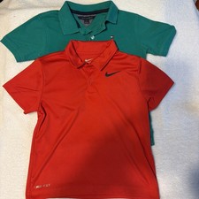 Lot two Boys Size 7 Shirts Nike  & Tommy Hilfiger excellent for back to school Erkek Çocuk Gömlek price