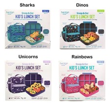 Bentgo Kids Snap & Go Kid's Leak-Proof Lunch Box and Insulated Lunch Bag Set Beslenme Çantası price