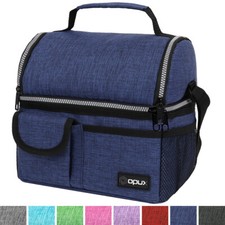 Double Deck Lunch Bag Dual Compartment for Adult Women Men Work Office Insulated Beslenme Çantası price